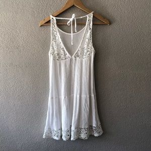 Kendall & Kylie white lace dress